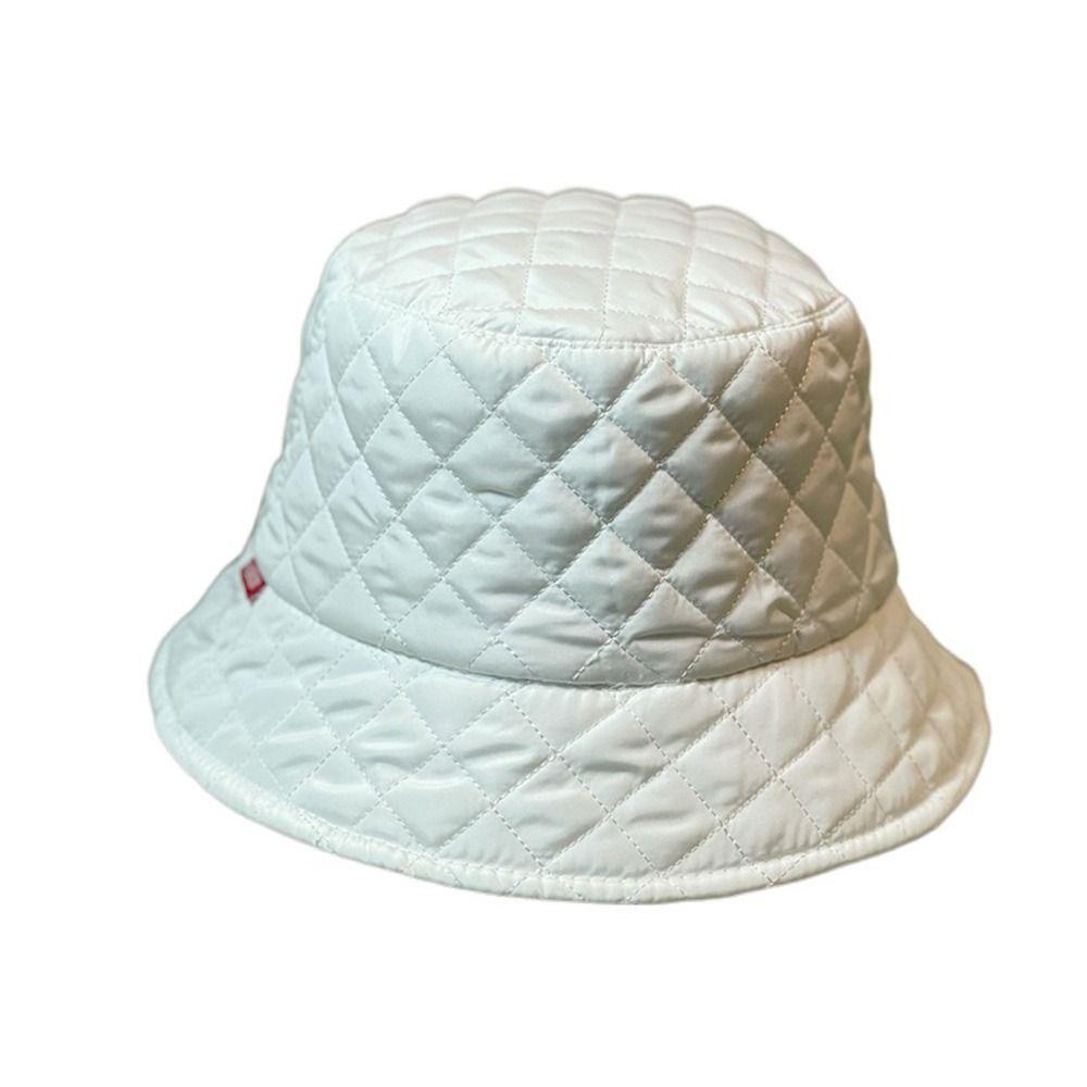 

Girls Winter For Ladies Ultralight Down Cotton Korean Style Hat Bucket Cap Panama Hat Fisherman Hat