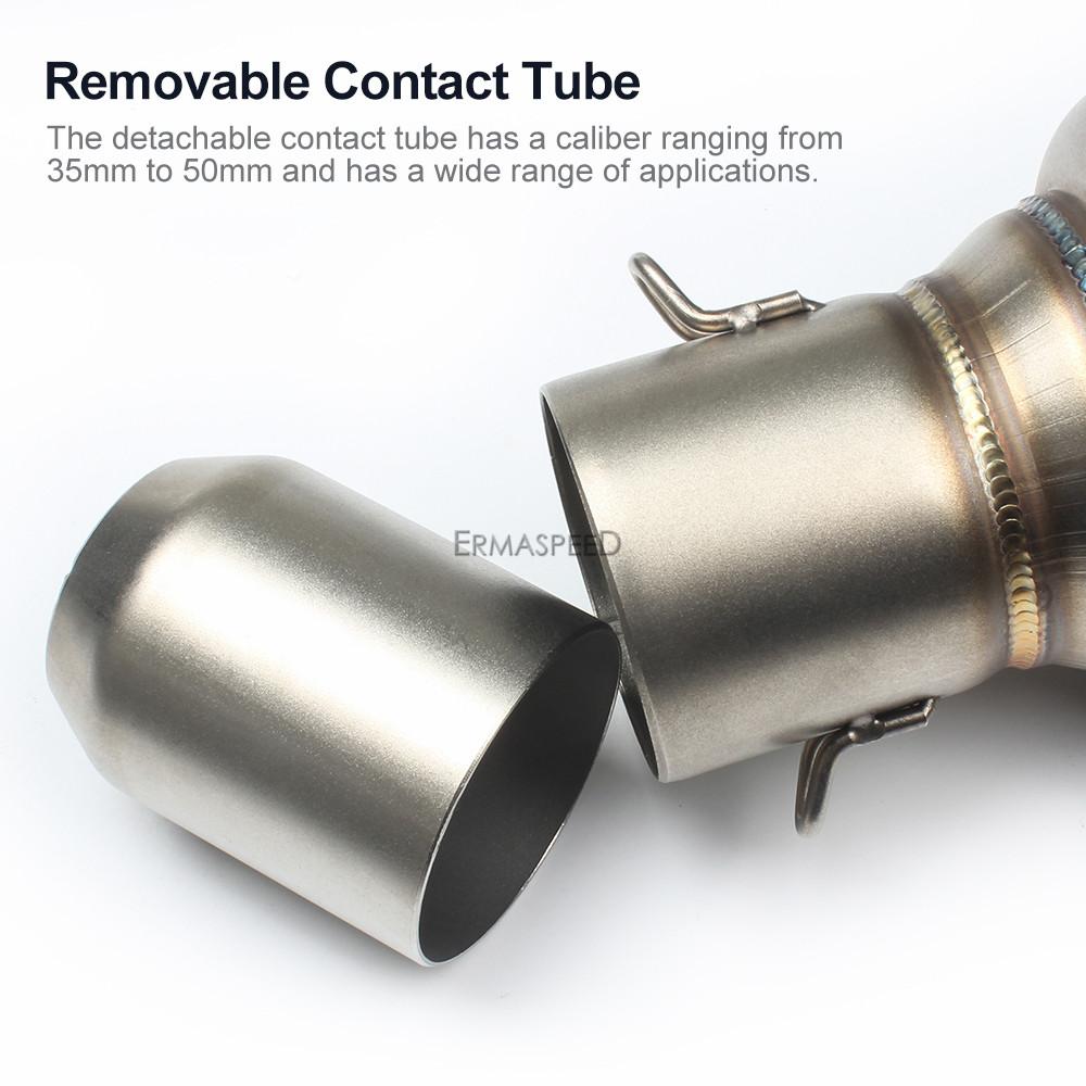 Motorcycle Exhaust Pipe 51MM Universal Muffler Motocross Exhaust Tube For Dirt Bike Motocross Scooter Race Motorbike