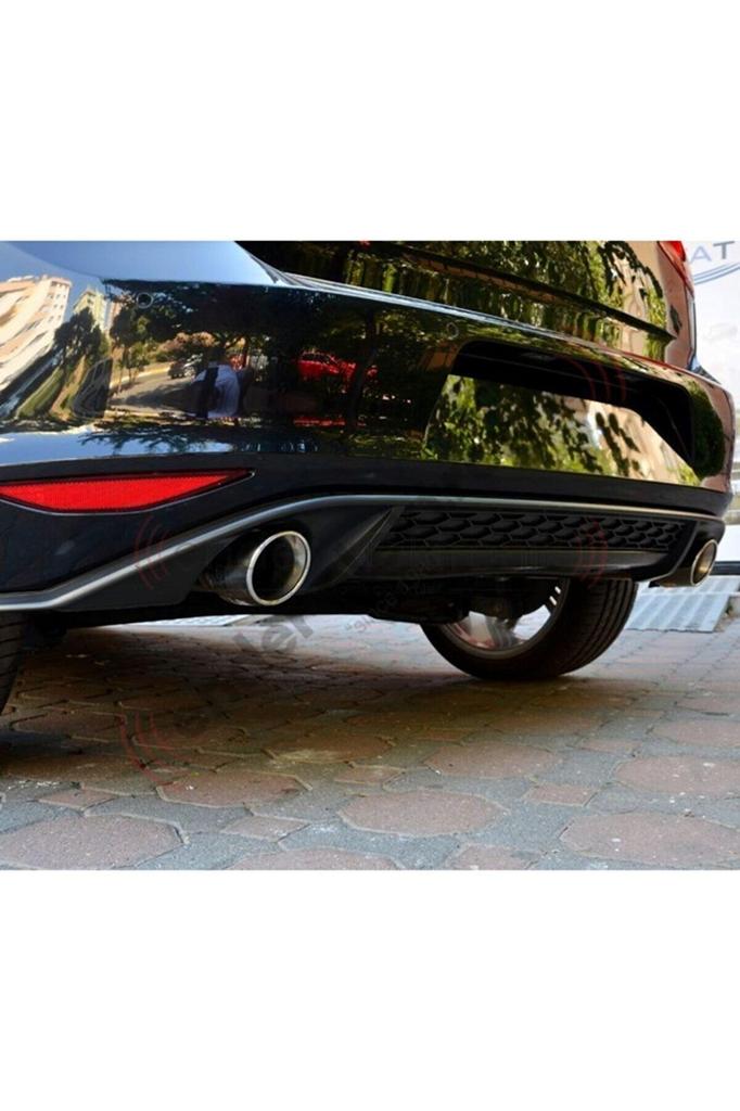 For Vw Golf 7 Gti Glossy Black Diffuser 2012 To 2017
