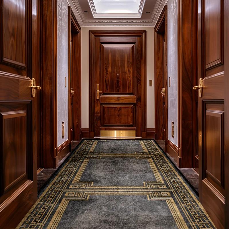 Retro Nordic Aisle Carpet Runner Non-slip Long Corridor Mats Washable Porch Entry Doormat Luxury Living Room Hallway Area Rugs