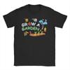 Unisex Women Funny Game Eat Sleep Grow A Garden Repeat Gamer T Shirts 100 Cotton Clothes O Neck Tee Shirt Plus Size TShirts