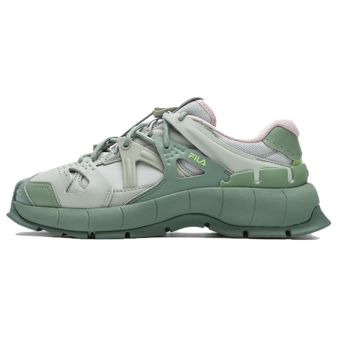 FILA INSETTO Abrasion Resistant Low top Chunky Sneakers Women s Green F12W411122FDM 38.5