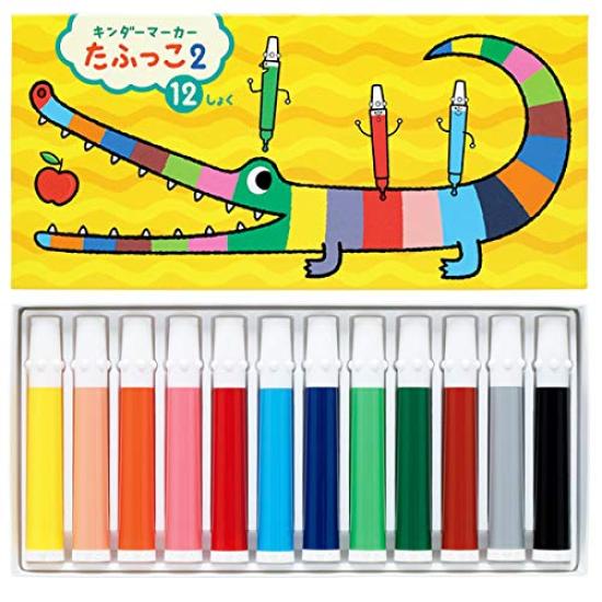 

Награда за дизайн Детские маркеры Tafukko Набор из 5 штук [Учебные материалы/Детский победитель] Froebel-kan (12 цветов)