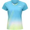 Quick-Dry Jersey Competition T-Shirt Women Tops Light-Blue AAYU144-3