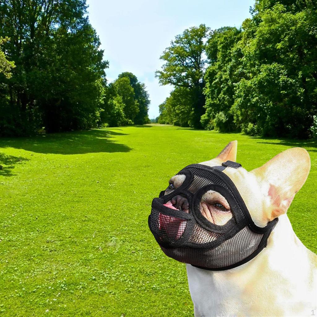 Adjustable Pet Dog Chewing Mesh Mouth Muzzle Grooming