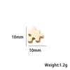 Cross-Border Trendy Stainless Steel Puzzle Bead Pendant for DIY Necklace & Bracelet