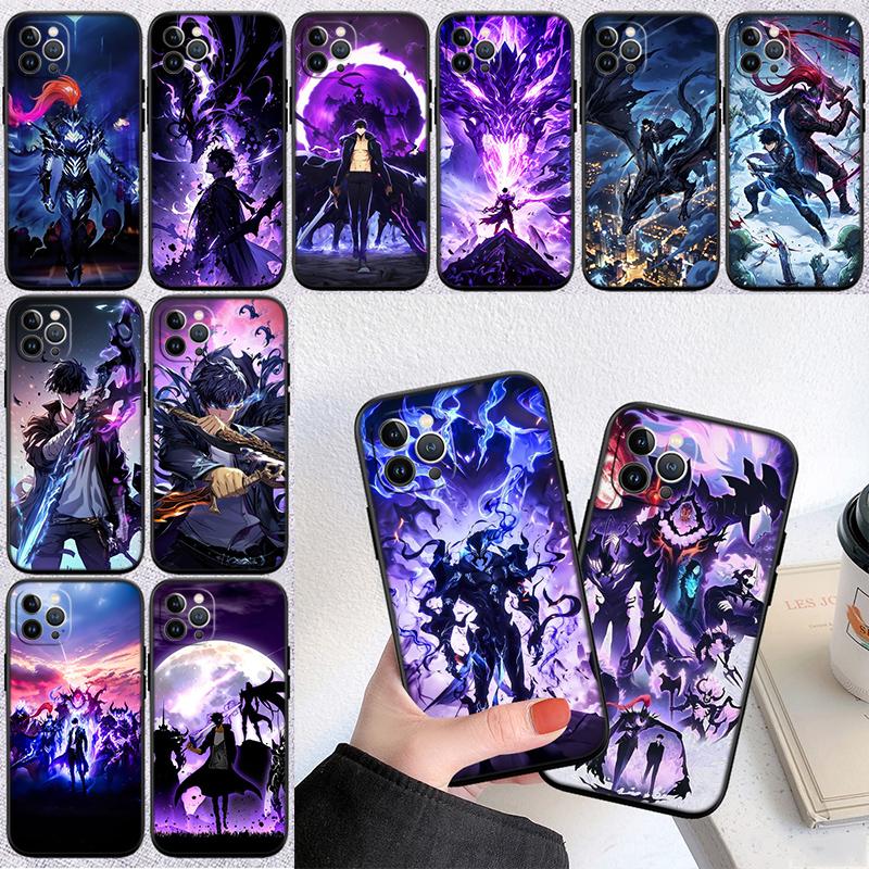 QE3 Anime Sung JinWoo Hülle für Samsung Galaxy M06 M15 M16 M35 M55 M56 A36 A42 A50 A50S A51 A52 A32 A33 A05 A05S A06 A16 A20