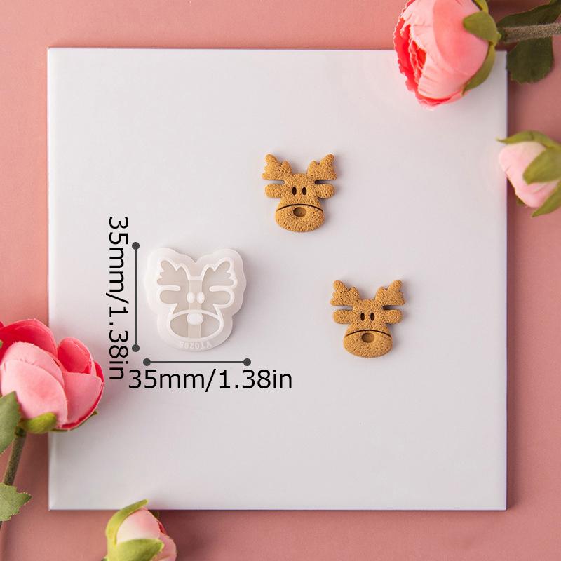 Embossing Tools Soft Pottery Earrings Clay Mold Bells Socks Crystal Ball  Cutting Mold