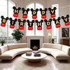 13pcs Disney Mickey Themed Party Banners for Kids Birthday Party Decoration, Photo Background and Celebration Atmosphere