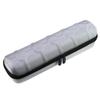 Juntan Watch Case 5 Slot Hard Watch Travel Watch Case, Watch Storage Soft Compressible Foam Pillow Black Men Women Nylon Watch Case Portable Silver