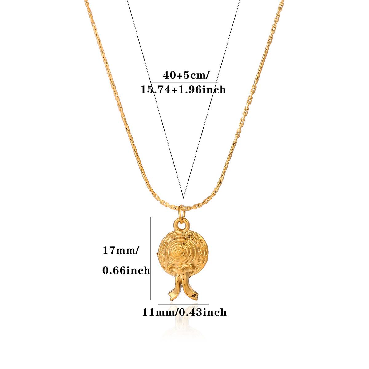 Vintage Green Enamel North Star Pendant Necklace For Women Square Tarot Medal Necklaces Dainty Zircon Star Chain Jewelry Her Gif