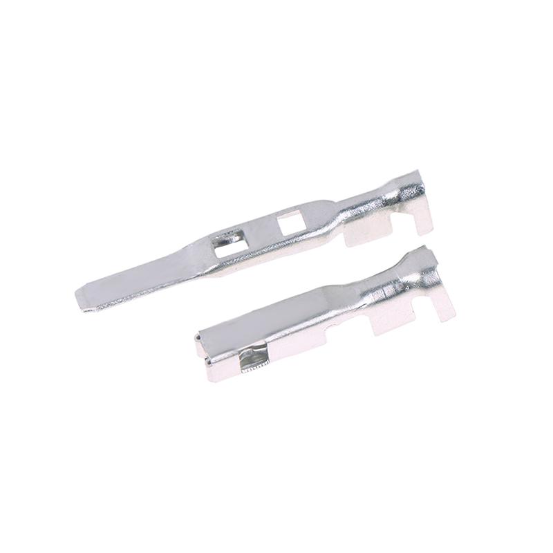 10 Pcs 2.8Mm Car Ecu Brass Crimp Terminal Wire Fci Big Pins For Connector Dj627-2.8A Dj616A-2.8*0.8B