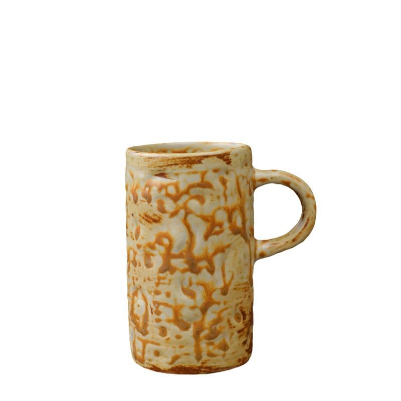 Cană Ceramică cu Glazură Schimbată în Cuptor Aprovizionare Personalitate Ceramică de Uz Casnic Ceramică Japoneză de Înaltă Calitate Ceramică Brută Cană de Apă Cană de Cafea Retro