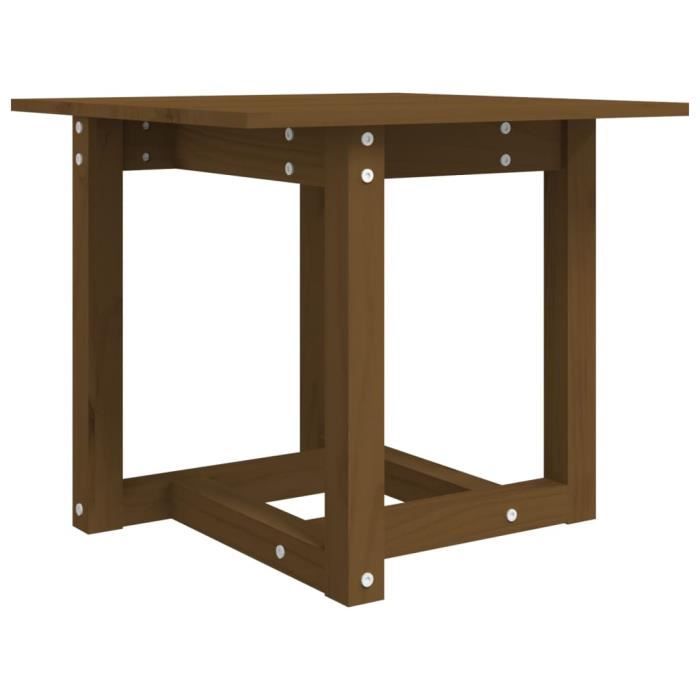 VidaXL Table basse Marron miel 50x50x45 cm Bois massif de pin 822175