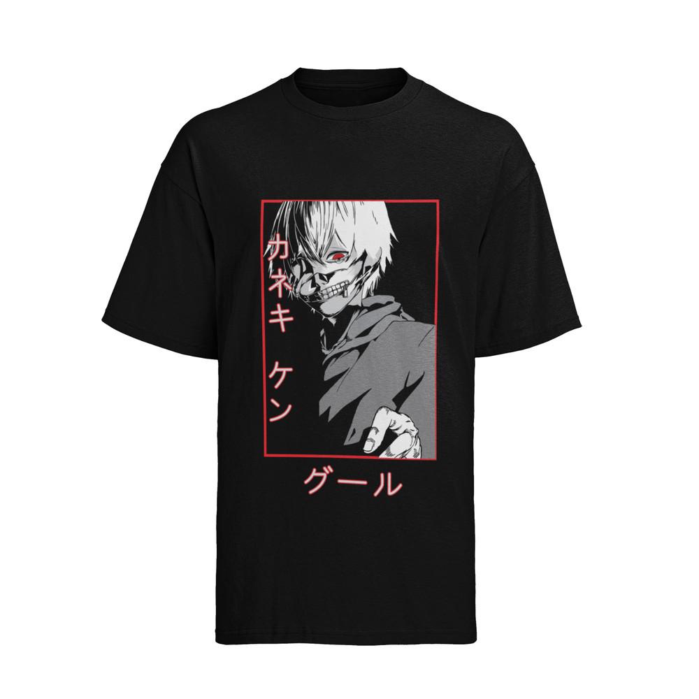 

токийский гуль Кен Канеки Аниме Косплей Женская Футболка Оверсайз Хлопок L