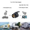 7 Pin To 13 Pin Plug Adapter Trailer Connector 12V Towbar Towing Waterproof Plugs Socket Adapter