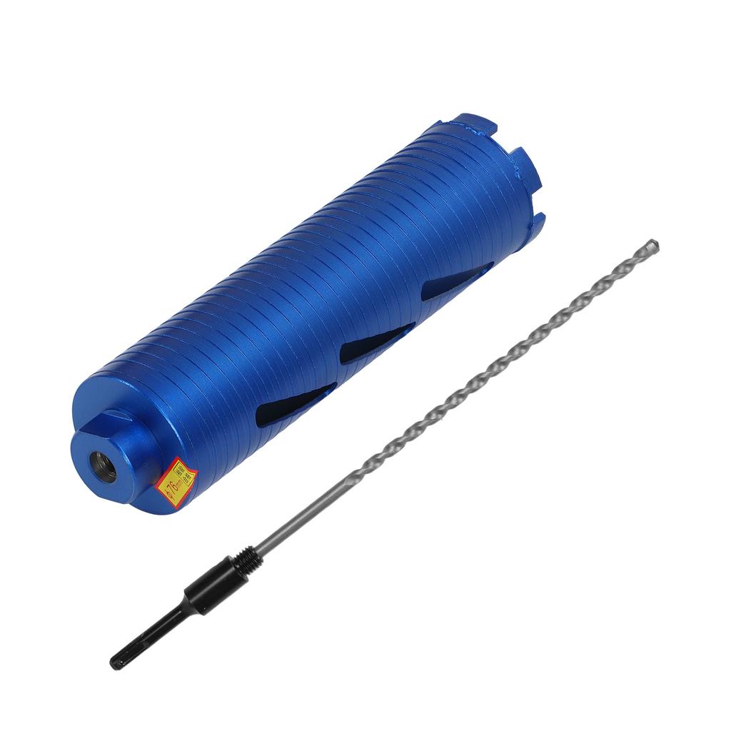 Broca Diamantada 3 pol. Aço Liga de Alta Dureza 58?Broca de Coroamento a Úmido de 11" com Broca de Posicionamento