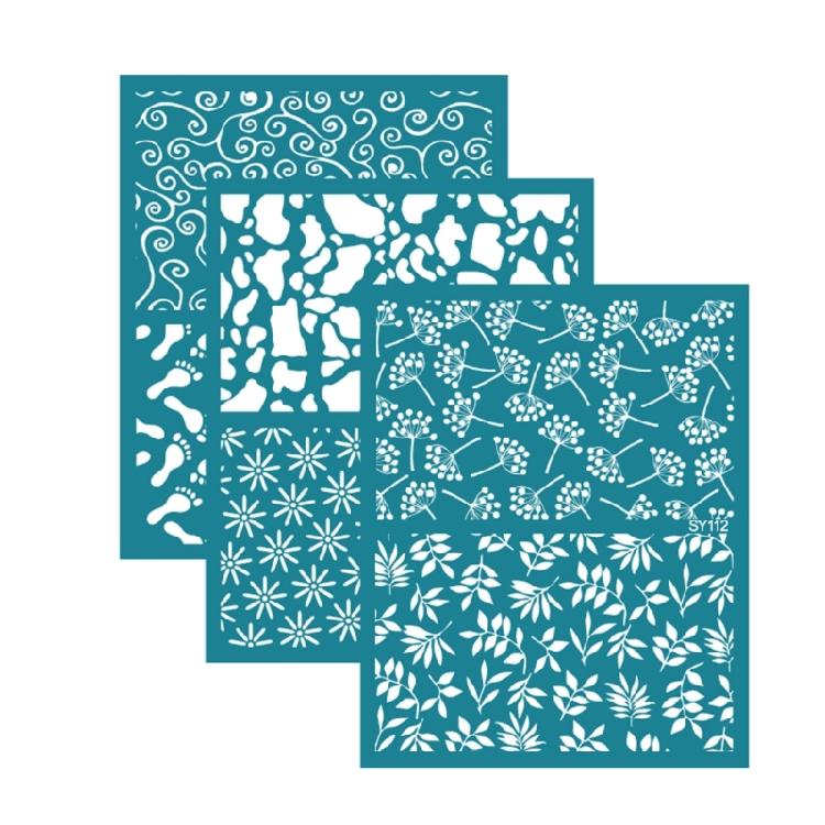 Silkscreen Stencils Self-Adhesive Silk Screen Print Stencils Jewelry Making Tool