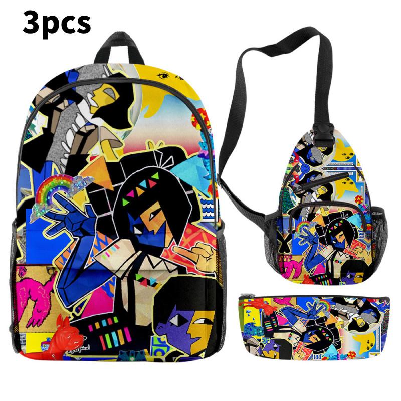 Dream Ena Bbq Children School Bag Set Pencil Case Durable Material Student Young