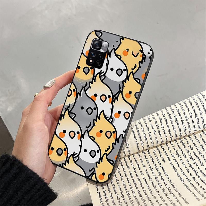 Phone Case For Xiaomi Redmi note 14 Pro 14 13 12 11 10 Pro 14S 12S 11S Redmi 14C 13C 10 Cockatiel bird