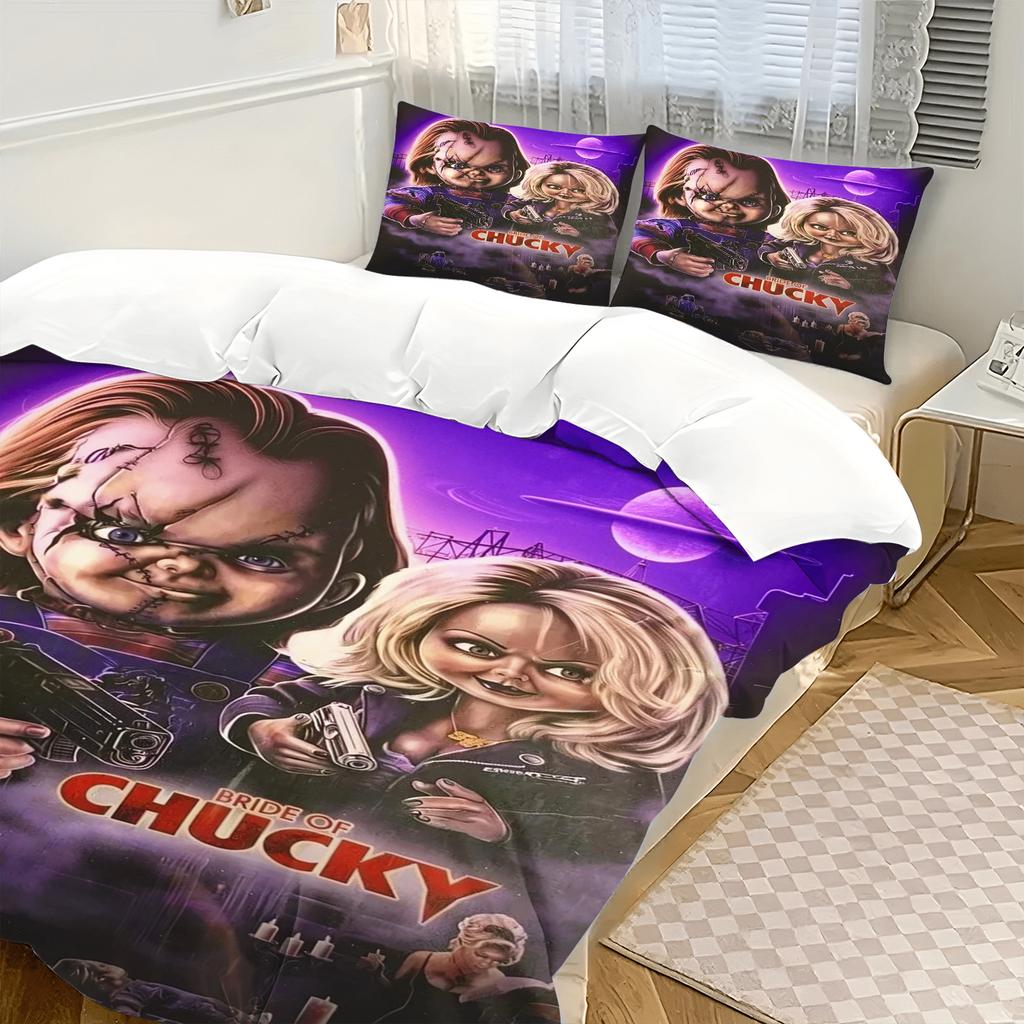 Lusso Nuovo Stampa 3D Film Horror Chucky Set Biancheria da Letto Singolo Twin Matrimoniale Queen King Size Set Biancheria da Letto Adulto Bambino Camera da Letto Biancheria da Letto Regalo