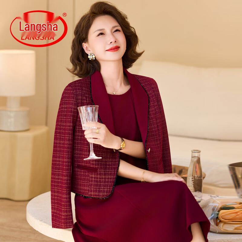 LangSha Women s Two-Piece Suit Dress Set 5XL