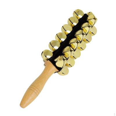 Sleigh Bells 25 Educational Toy with Handle Percussion Instrument Birthday Wedding Musical