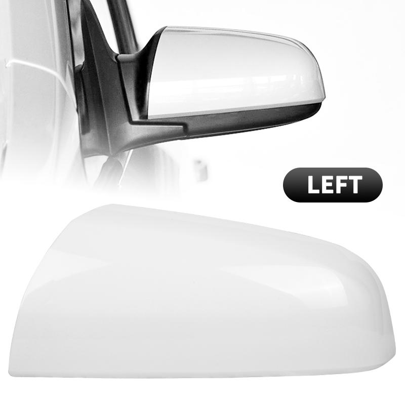 Left Right Door Side Mirror Cover For Vauxhall Zafira MK2 2005 2006 2007 2008 Primed White/Glossy Black Rearview Mirror Cap