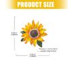 Versatile Alloy Flower Pin With Smooth Surfaces Easy To Cleaning For Multiple Styles Pairing