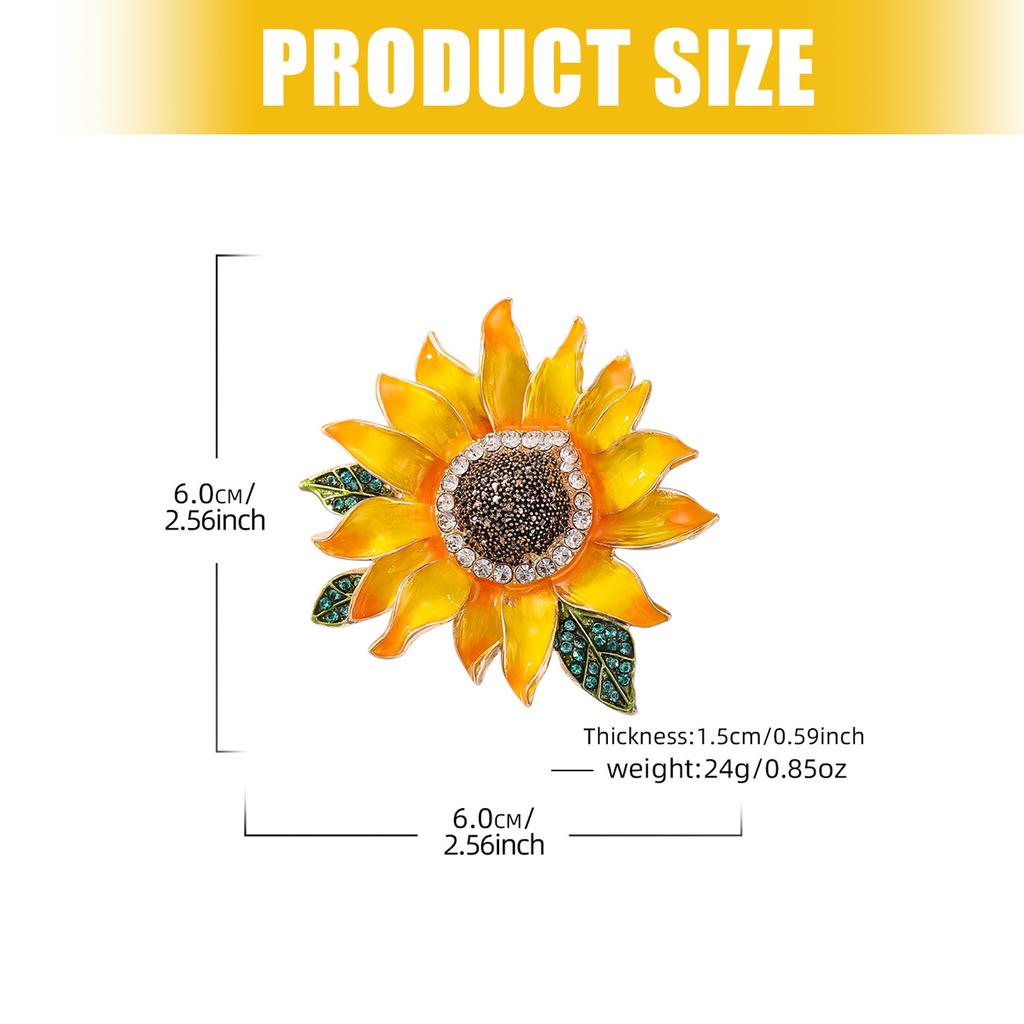 Versatile Alloy Flower Pin With Smooth Surfaces Easy To Cleaning For Multiple Styles Pairing