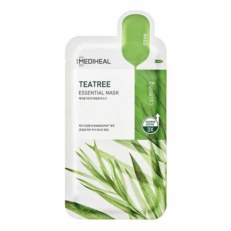 MEDIHEAL-Ampoule & Esssential Mask Collection 9types 5ea, успокаивающий и увлажняющий уход для кожи, восстанавливающий баланс кожи (New) Teatree *5