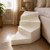 Hundetreppe rutschfest erhöhte Möbel Stufen-Design Haustiertreppe Rampe für das Bett 3 Stufen