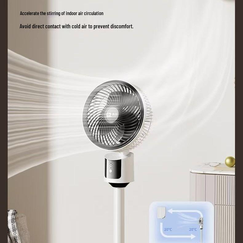 Camel USB Rechargeable Quiet Floor Fan - Energy-Saving Mechanical Model for Home