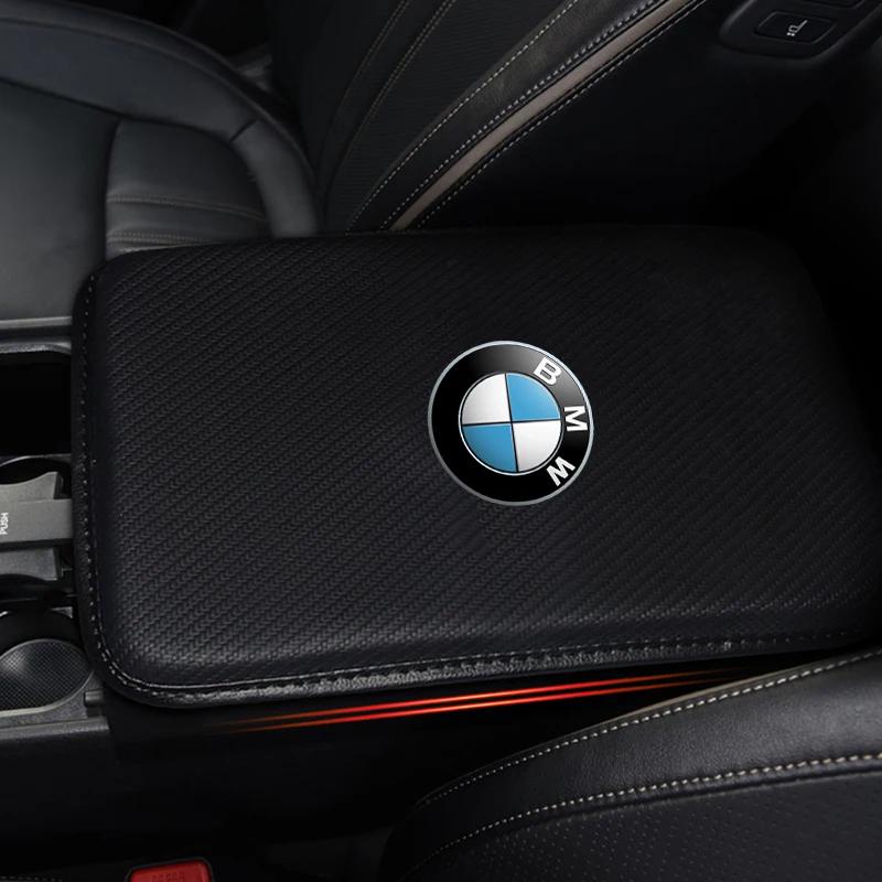 Tappetini per Scatola Bracciolo Auto Pelle Coperture per Console Centrale Accessori Per BMW E46 E39 E90 E60 E36 F30 F10 E34 E30 F20 E92 M3 M4 M5 X6