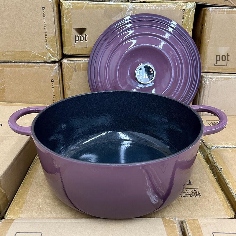 Nordic Enameled Cast Iron Soup Pot