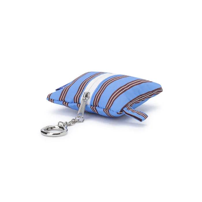 Keyring Pouch - Striped Dark Blue