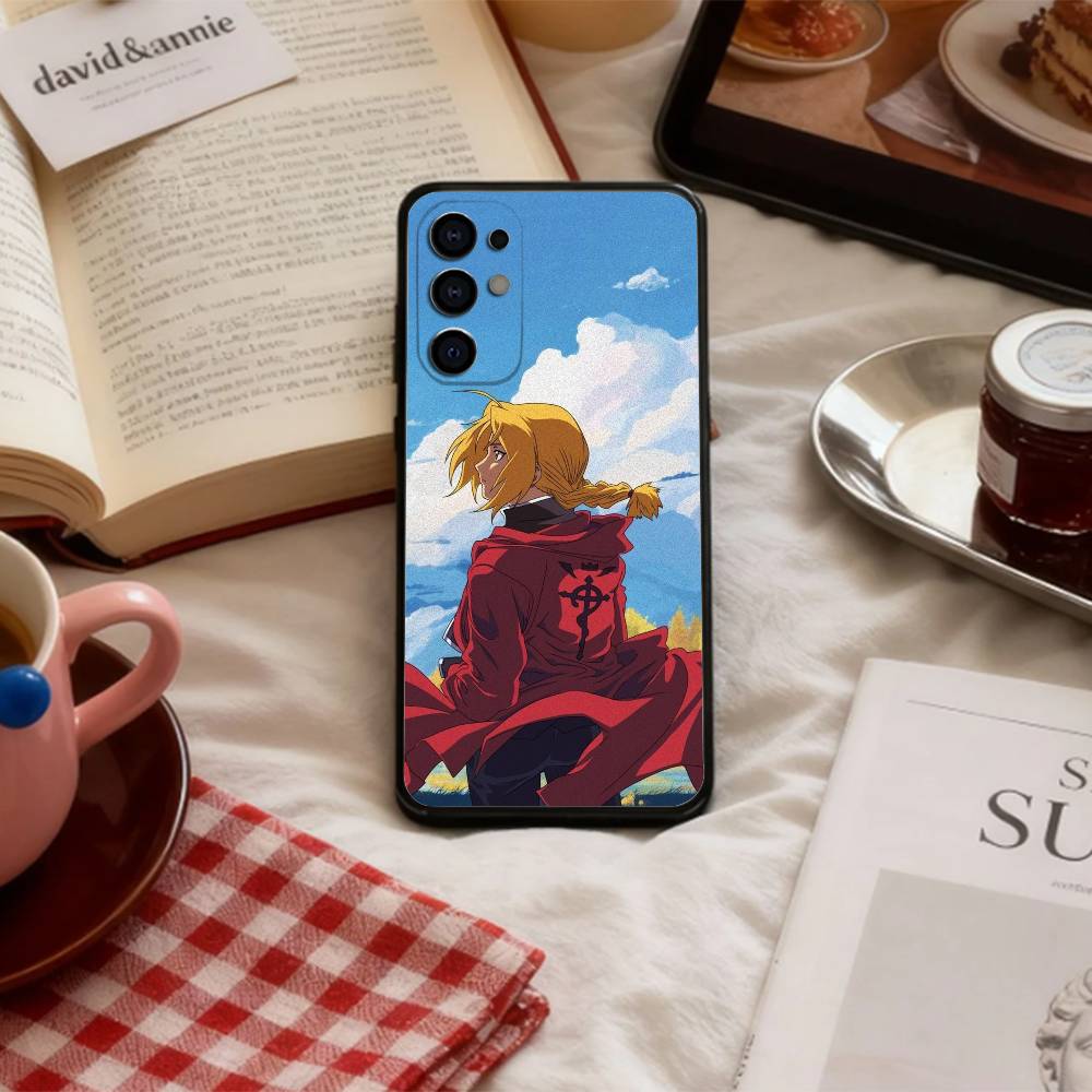 F-Fullmetal Alchemist Brotherhood   Phone Case For Samsung S 25,24,23,22,30,21,10,9,Ultra,Plus,Lite,FE,4,5 G Soft Black Case