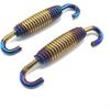 Motorcycle Exhaust Springs 58 Mm/2.28", Exhaust Pipe Muffler Swivel Springs, Exhaust Spring Hook Fasteners, Exhaust Pipe Spring With Swivel Hooks Set