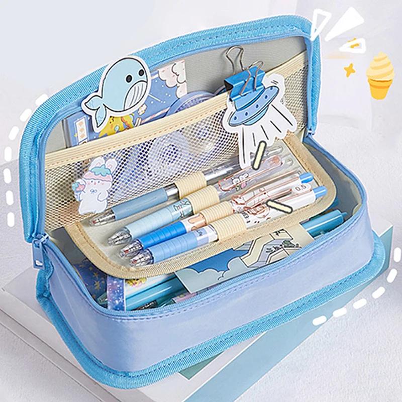Multifunctional Large Capacity Pencil Case, Office Stationery BagSchool Supplies for Children, 1 Piece as a Gift
