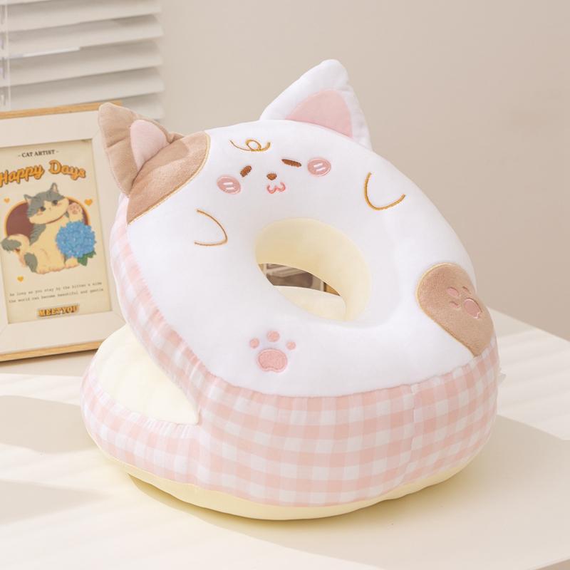 Cute Pastel Animal Donut Plush Cute Toy Doll Cushion For Teens Room Comfort And Casual Style Decor