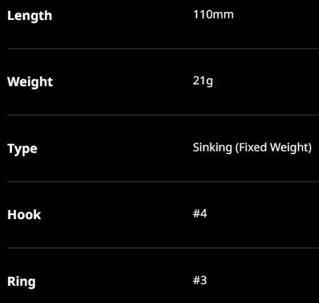 DUO Spearhead Ryuki 110S Sinking Lure ADA4007 (3637)