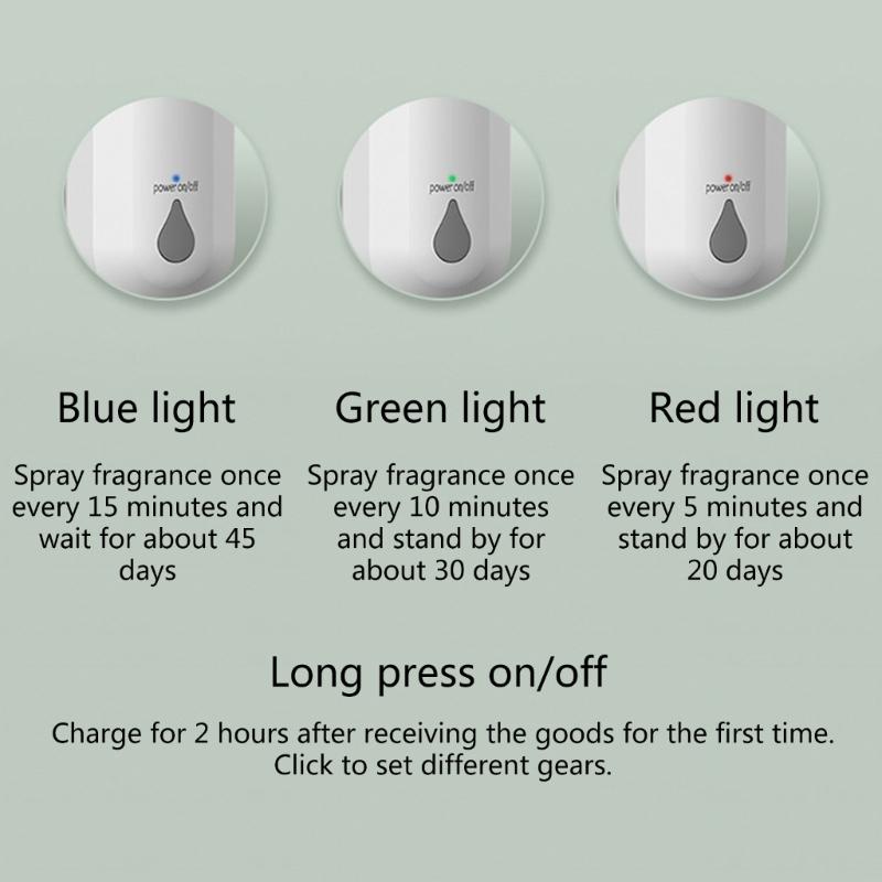 Intelligent Automatic Aroma Diffuser Fragrance Essential Oil Aromatherapy for School Office Toilet Odor Remover