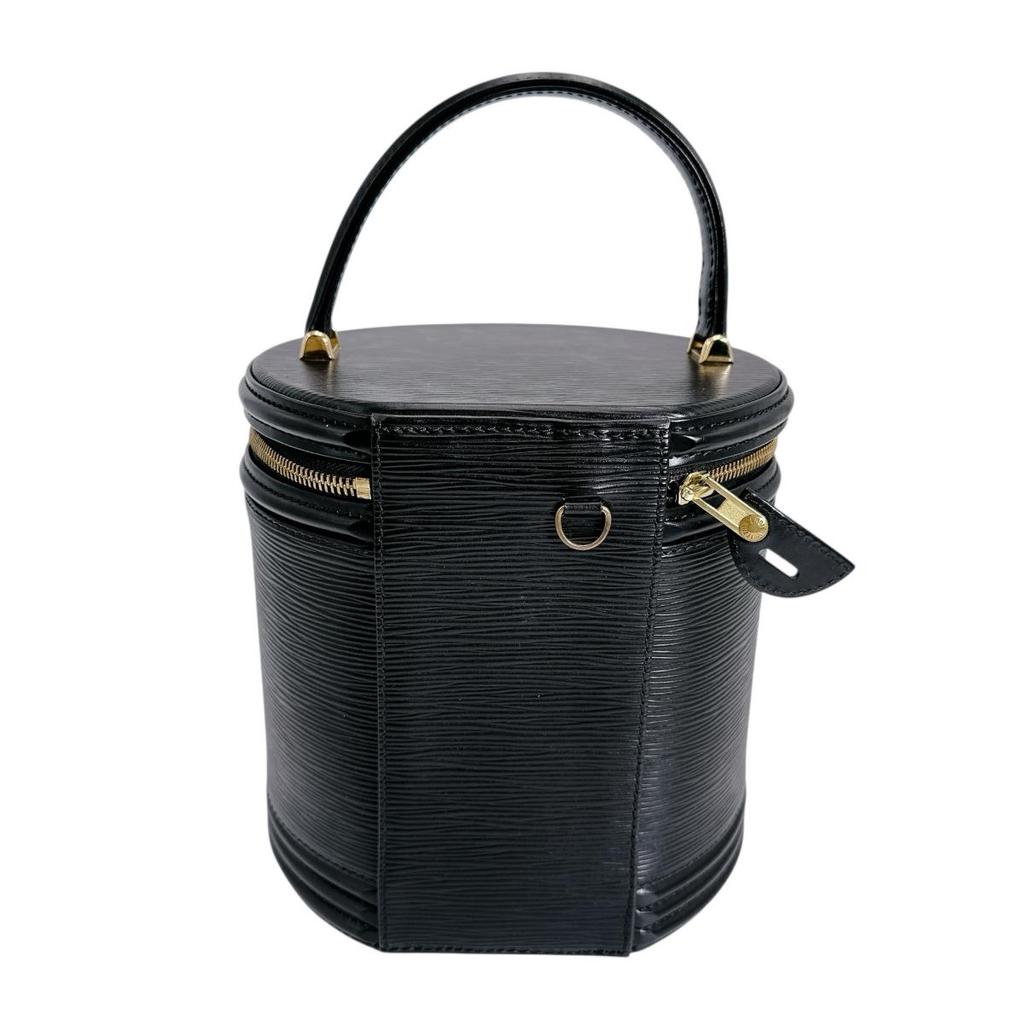 LOUIS VUITTON Epi Cannes Handbag Epi Leather black Women M48032 Used