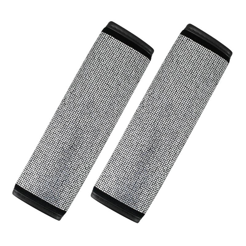 Crystal Car Handbrake Cover Auto Gear Shifter Set Rhinestones Seat Belt Cover Styling Diamond Interior Accessories For Girls