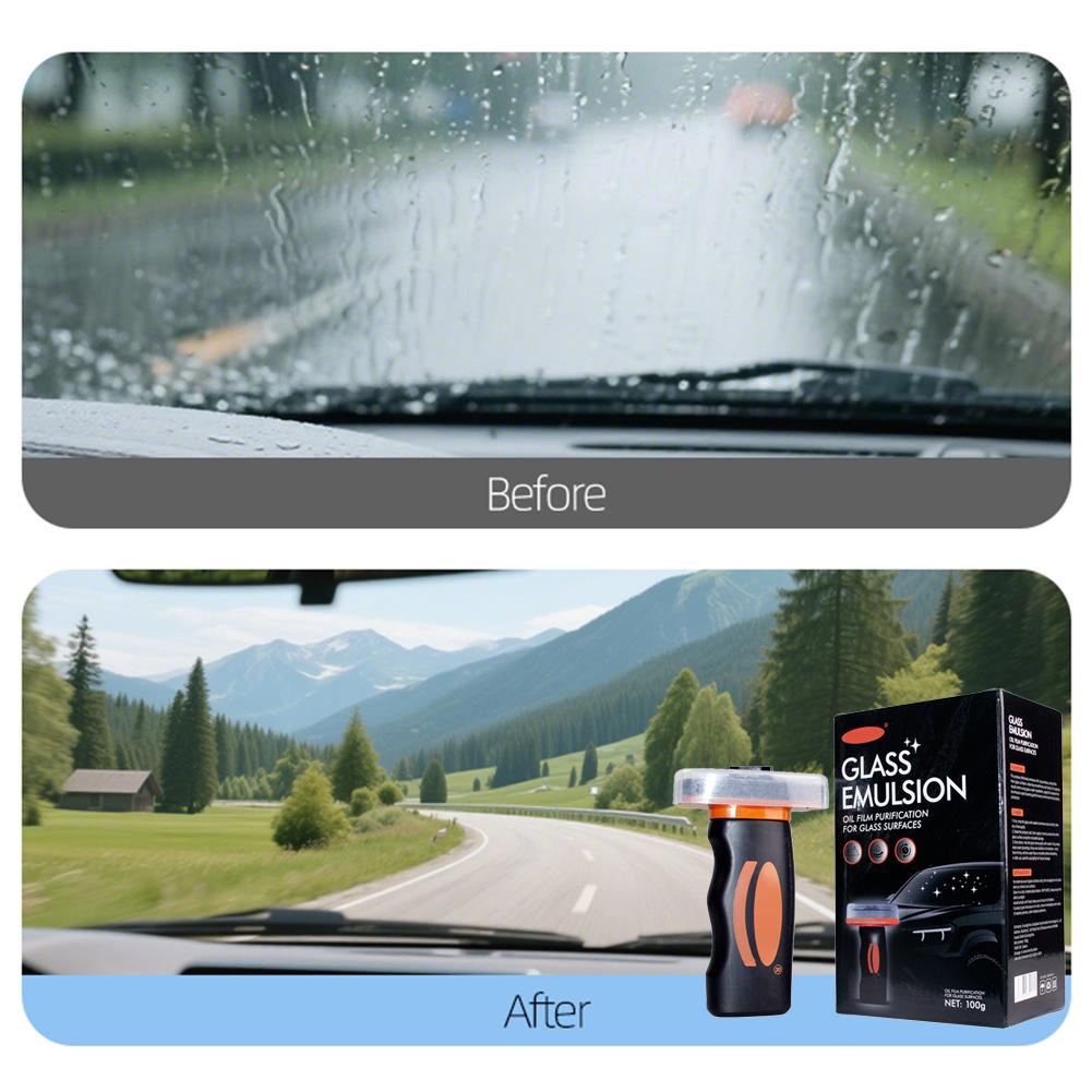 Car Glass Cleaner Gel Foam Windshield Watermark Remover Anti-Fog Coating Fast Cleaning for Car Windows Safe Rainproof Cleaner