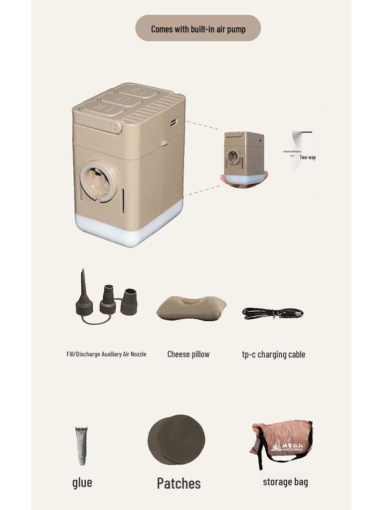 Uncle Snail Tesla Model Y Inflatable Car Mattress - Automatic Camping Travel Air Bed Sleeping Pad