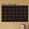 Monthly Planner Calendar Blackboard Removable Wall Sticker Chalk Board