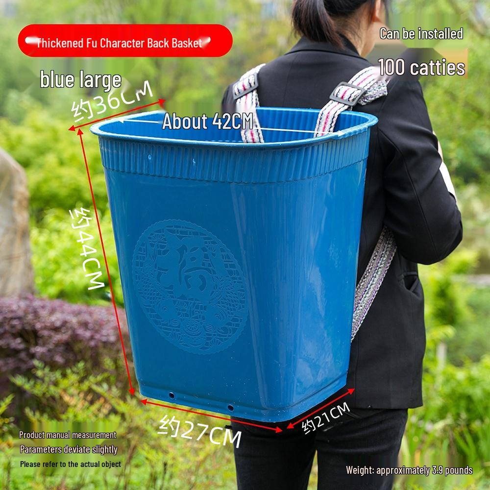 Extra velký dvojitý ramenní košík s víkem v imitaci bambusové vazby pro nákupy a zemědělství