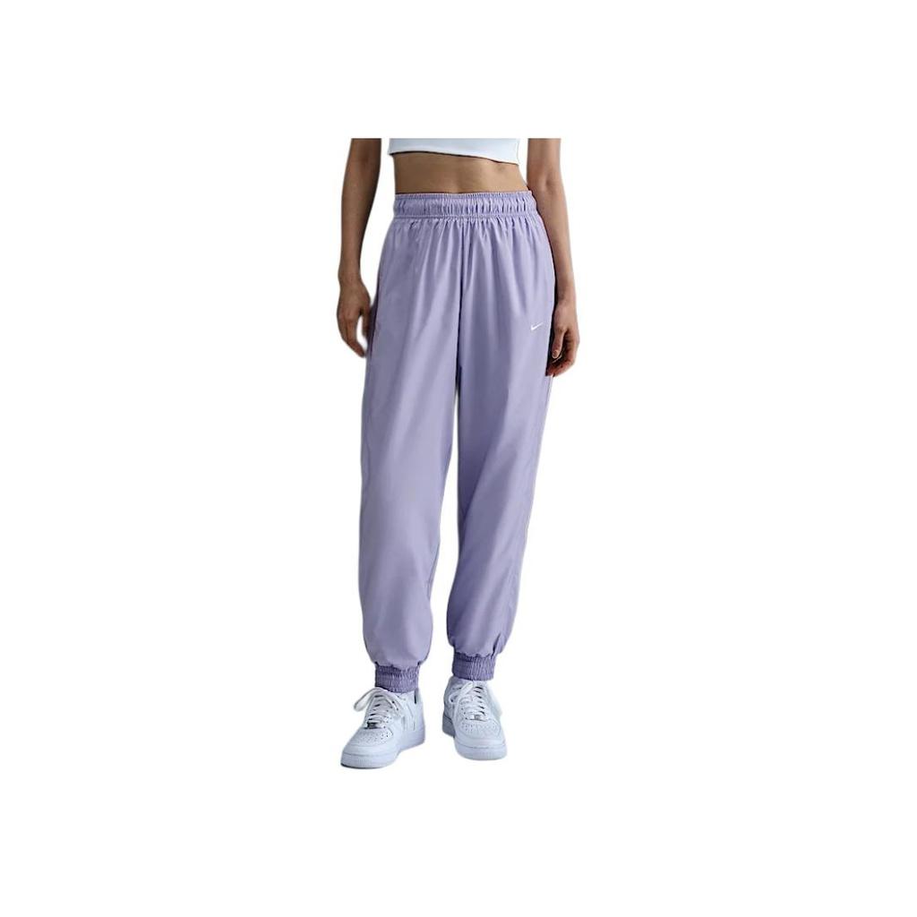Nike Solid Color Mid-Rise Loose Fit Jogger Pants Women bottoms Light-Purple FV7661-533