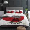 Love Paris Tower Bedding Set 3pcs Boys Girls Duvet Cover Pillowcase Kids Adult Quilt Cover Double Bed Set Home Textile